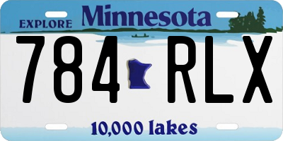 MN license plate 784RLX