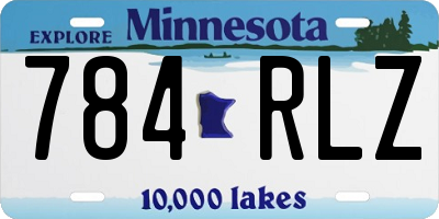 MN license plate 784RLZ