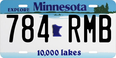 MN license plate 784RMB