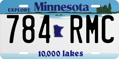 MN license plate 784RMC
