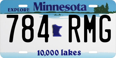 MN license plate 784RMG