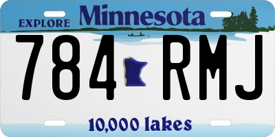 MN license plate 784RMJ