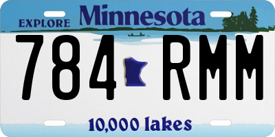 MN license plate 784RMM