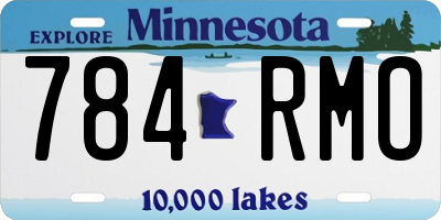 MN license plate 784RMO