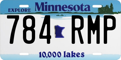MN license plate 784RMP