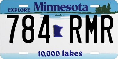 MN license plate 784RMR