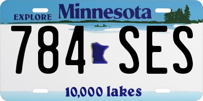 MN license plate 784SES