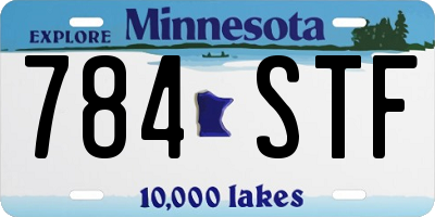 MN license plate 784STF