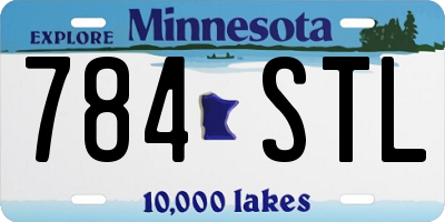 MN license plate 784STL