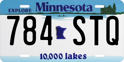 MN license plate 784STQ