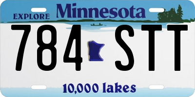 MN license plate 784STT