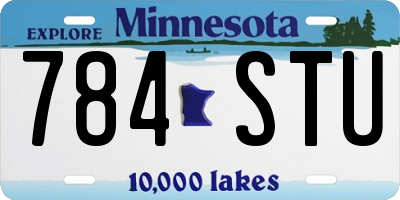 MN license plate 784STU