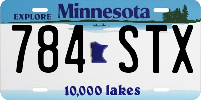 MN license plate 784STX