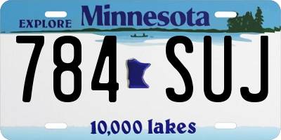MN license plate 784SUJ