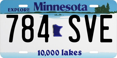MN license plate 784SVE