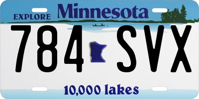 MN license plate 784SVX