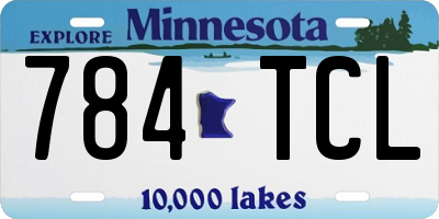MN license plate 784TCL