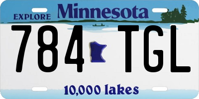MN license plate 784TGL