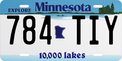 MN license plate 784TIY