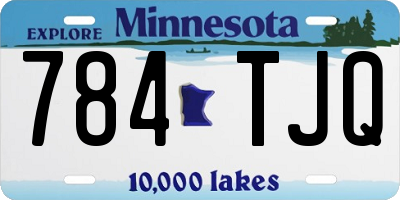 MN license plate 784TJQ