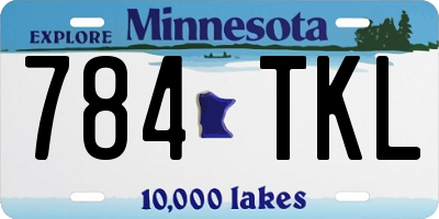 MN license plate 784TKL
