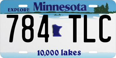 MN license plate 784TLC