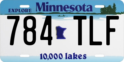 MN license plate 784TLF