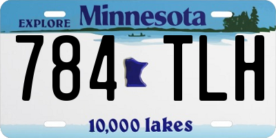 MN license plate 784TLH
