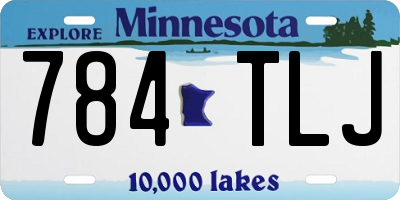 MN license plate 784TLJ