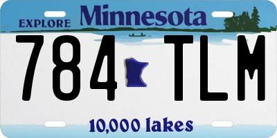 MN license plate 784TLM