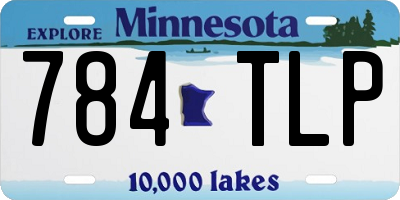 MN license plate 784TLP