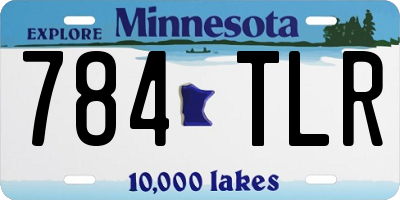 MN license plate 784TLR