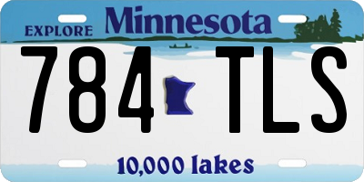 MN license plate 784TLS