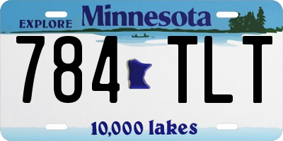MN license plate 784TLT