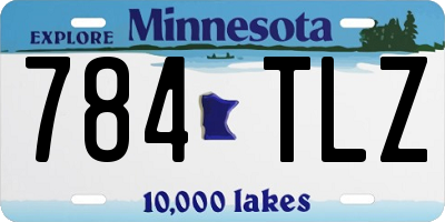 MN license plate 784TLZ