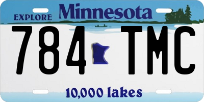 MN license plate 784TMC