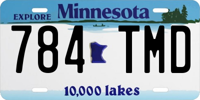 MN license plate 784TMD