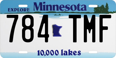 MN license plate 784TMF
