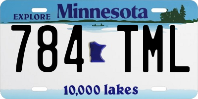 MN license plate 784TML