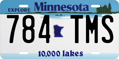 MN license plate 784TMS