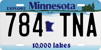 MN license plate 784TNA