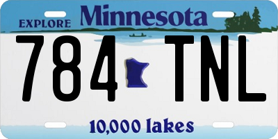 MN license plate 784TNL