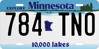 MN license plate 784TNO