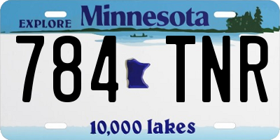 MN license plate 784TNR