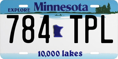 MN license plate 784TPL
