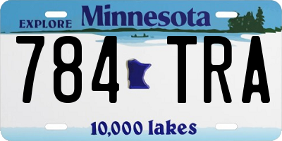 MN license plate 784TRA