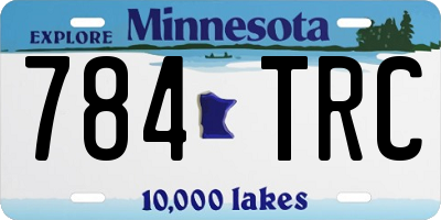 MN license plate 784TRC