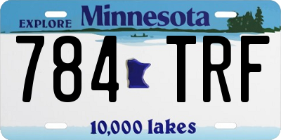 MN license plate 784TRF