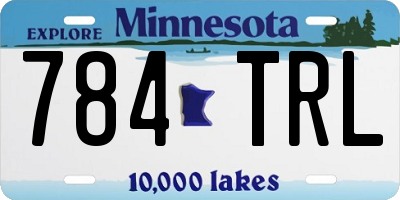 MN license plate 784TRL