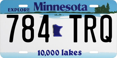 MN license plate 784TRQ